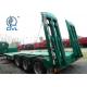 Semi Trailer 2 Axles 50 Tons Low Bed Semi Trailer Low Flatbed Trailer With Triangle Brand Tire