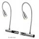80 Ra Color Rendering Flexible Gooseneck LED Bedside Reading Light with On-off Switch