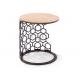 Round Living Room Modern Side Metal End Table W003H6B