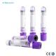 Disposable Blood Test Vacuum Tubes Medical EDTA K3/K2 With Lavender Top 13*100