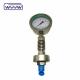 100mm Dial Size Pressure Gauge Bottom Connection 1.6% Accuracy