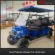 Lithium Battery Electric Golf Cart With Leather Fabric PU Seating 35km/H Top