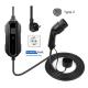 16A 1 Phase 3.6 KW Type 2 Schuko Adapter Portable Electric Car Charger With LCD