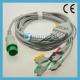 Kontron One-piece 5lead ECG Cable with leadwires