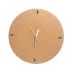 Round Simple Cork Wall Clock Silent Quartz Movement Battery Operated 12