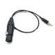 0.5M Length Camera Audio Cable , 3 Pin XLR Female To 3.5 Mm Cable For Audio Conversion
