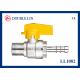 Male X Hose Connector PTFE Seal Brass Gas Valves