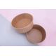 Eco-Friendly Disposable Kraft Paper Soup Fruit Bowl With Lid