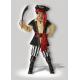 Pirate Cosplays Scoundrel Teen Boy Halloween Costumes Black Red