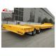 35-80 Ton Drop Deck Lowboy Semi Trailer With Four Big Double Air Chamber