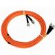 LSZH Orange Fibre Optic Patch Cord High Reliability Optical Patch Cords