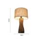 Natural Bamboo Rattan Table Lamp Rustic Style 2700K For Hotel