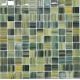 Yello green special mix caystal hand drawing mosaic tile art for sale