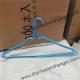 Disposable 16 Inch Plastic Coated Wire Hanger Blue Color Customized Diameter