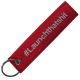 Embroidered Remove Before Flight Keychain Red 100 Pieces MOQ