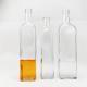 Hot Stamping 250ml 500ml 750ml Glass Bottle for Whiskey Screw Cap Clear Liquor Bottle