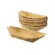 Biodegradable Disposable Serving Cone Bamboo Leaf Plate Boat For Sushi Food