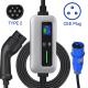 Type2 IEC 16A 20A 32A EV Charger CEE Plug Car Charging Cable