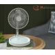 5 Pieces Rotary Vane Battery Operated Folding Fan Custom Green Color