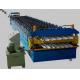 Color Coated Roof Panel Roll Forming Machine , Roof Tile Forming Machine For Metal Sheet