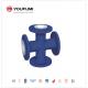 Tee Shape PTFE Lined Pipe Fittings ASTMF 1545 Stainless Steel material