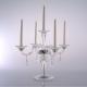 None Light 510*540mm Crystal Glass Candlestick 5 Arm Crystal Candelabra