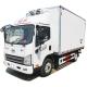 Customized FAW 4X2 Refrigerated Truck Freeze Van Transportation Truck With Hydraulic Lift Gate