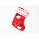 Personalized Christmas Stockings , Red Embroidered Christmas Stocking