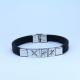 Factory Direct Stainless Steel High Quality Silicone Bracelet Bangle LBI99