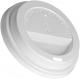 OEM Plastic Flat Lid , Compostable PLA Coated Paper Cup Lid Cover