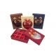 Fancy Small Chocolate Gift Box With Ribbon Bows And Heart Shaped Window