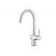 Single Chrome Handle Brass Kitchen Mixer Faucet With Adjustable Speed T8006