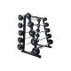 Oem Logo 20kg Fixed Rubber Barbell Power Training Fitness Equipment Free Weights