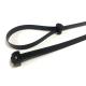 1/2 Push In Saddle Cable Clamp Black Plastic Square Nylon Cable Holder
