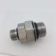 NPT Male Thread Hydraulic  1/4  Stainless Steel Hose Adapter