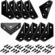 Metal Corner Brace Angle Brackets 10Pcs 38mm X 38mm Triangle Shelf Bracket For Wood