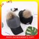 QF17026 Sun Accessory tendy fashion ball caps with pom pom ,caps in stock MOQ only 3 pcs