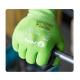 Silicone Free Elastic Green Foam Nitrile Palm Coated Gloves