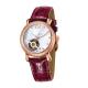 5 ATM Water Resistant Mechanical Wrist Watch / Ladies Automatic Watches With Genuine Leather