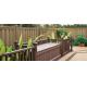 Anti - UV Sandalwood / Coffee WPC Fence Panels For Landscape And Building