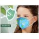 Earloop Disposable 3D Kids Protective Mask / Carbon Filter Face Mask Non Irritating