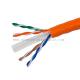 CE Certificated Cat6 Shielded Outdoor Cable Flame Retardant PVC