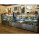 Triple Glazed Anti-Fog Front Glass Bakery Case Fridge With Ventilated Cooling