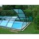 Custom Bent Glass , Tempered Bent Curved Glass For Pool Fencing