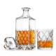 850ml House Glassware Glass Whiskey Decanter Set Classic Oxford Collection