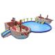 Pirate Ship Commercial Inflatable Water Park 0.9mm PVC Tarpaulin Made