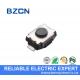 SMD / SMT Miniature Tactile Switch With Lead Free Long Travel Black Button