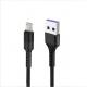 3A Nylon Braided Lightning Cable , Nylon Micro Usb Cable  For Apple Charging Cord