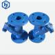 Y Type Carbon Steel Valves Strainer DIN / BS Cast Iron Double Flange Water Flanged Filter