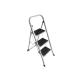 Foldable  Steel Step Stool 3 Steps Anti Slip Metal Folding Step Ladder